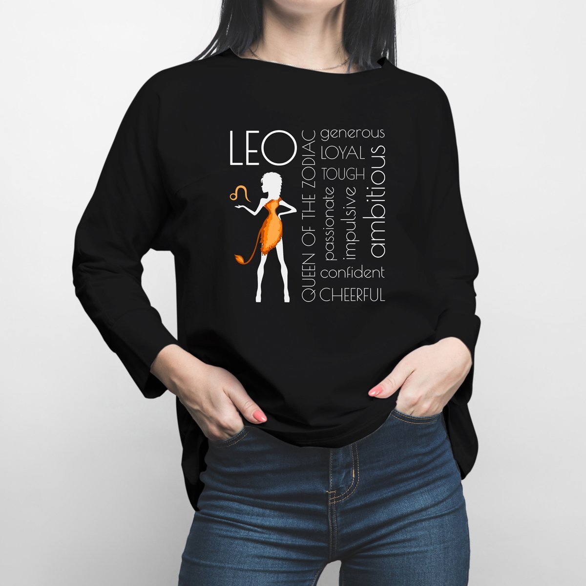 Horoscope Leo Long Sleeve Shirt - Happiness Idea
