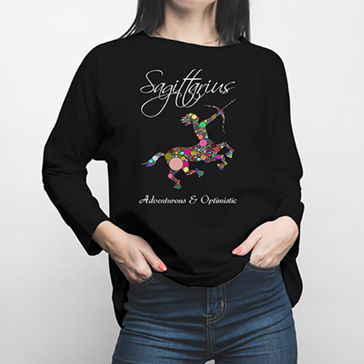Horoscope Sagittarius Long Sleeve Shirt - Happiness Idea
