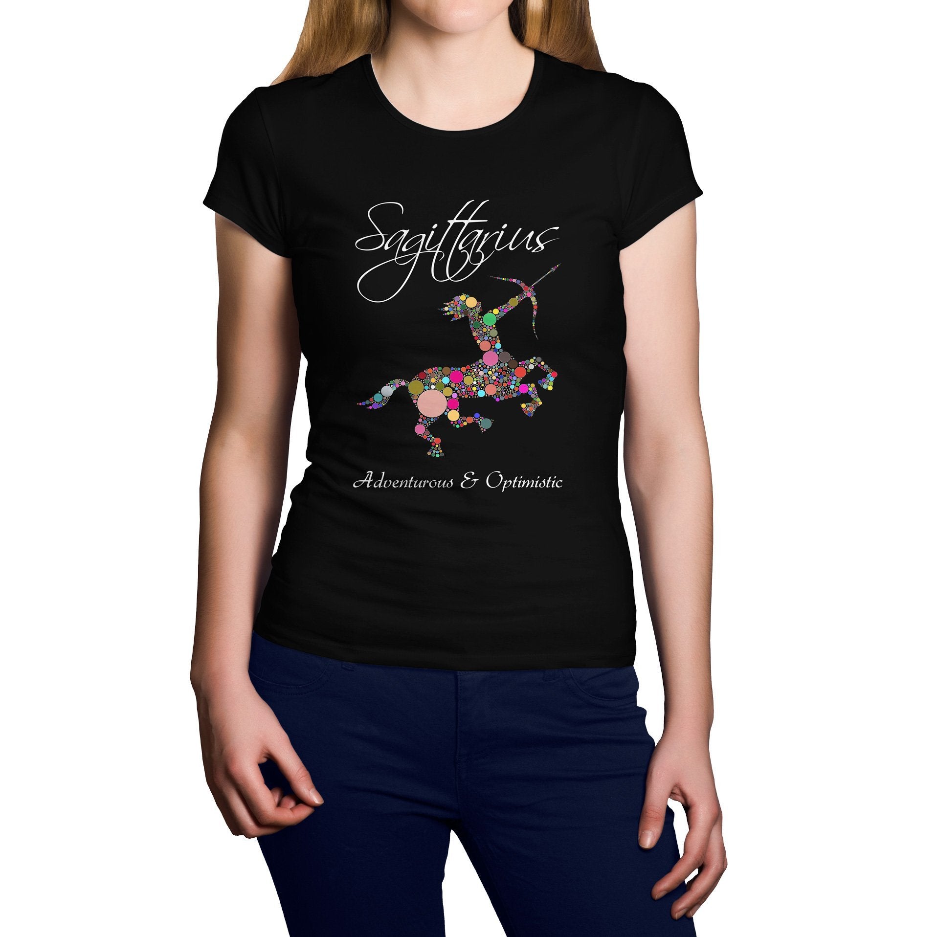 Horoscope Sagittarius Short Sleeve Shirt - Happiness Idea