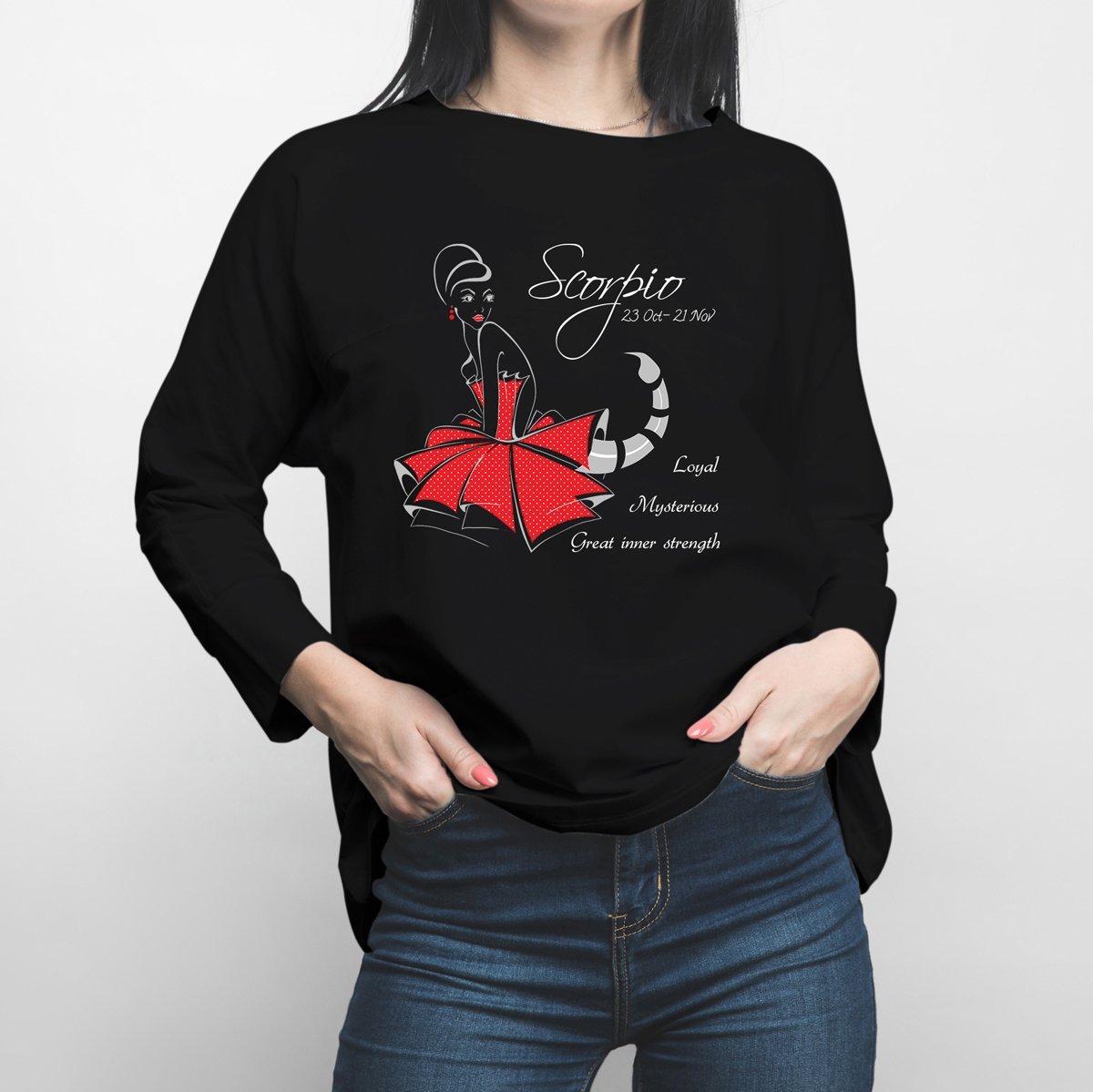 Horoscope Scorpio Long Sleeve Shirt - Happiness Idea