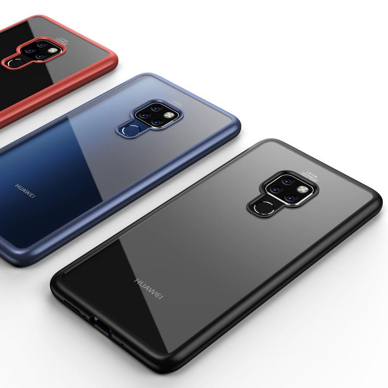 Huawei Mate 20 Transparent Hybrid Case - Happiness Idea