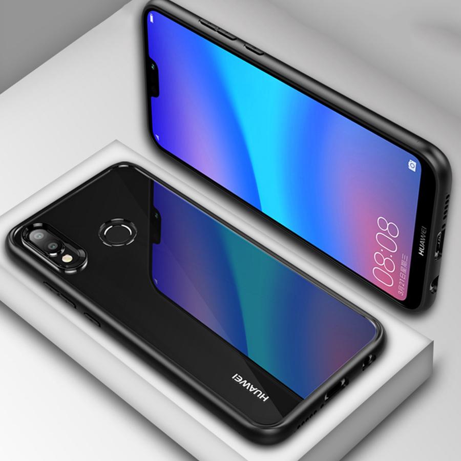 Huawei Nova 3e Transparent Hybrid Case - Happiness Idea
