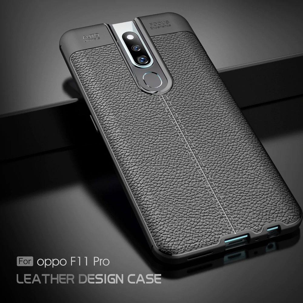 Oppo F11 Pro Leather Design TPU Case - Happiness Idea