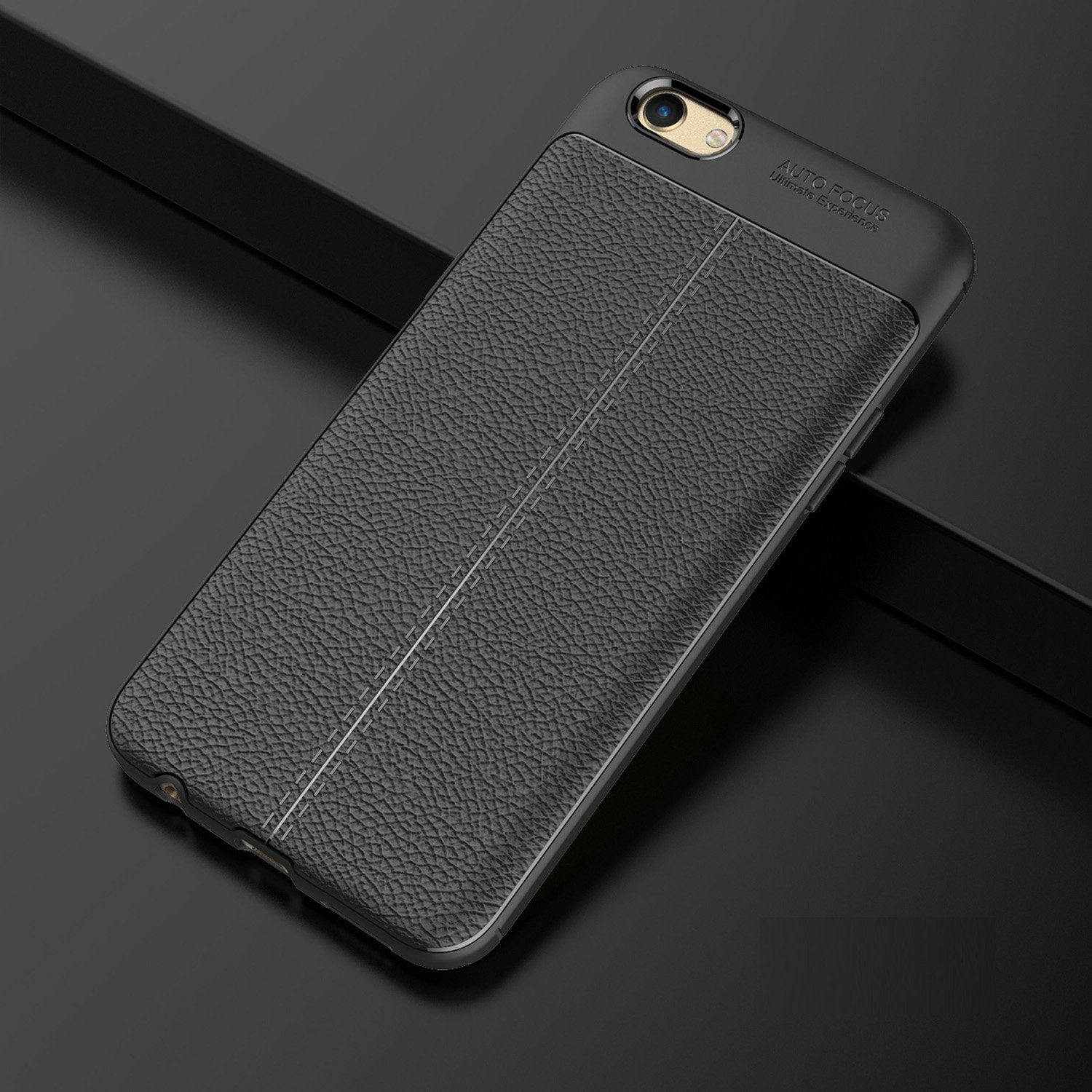 Oppo R9s Leather Design TPU Case - Happiness Idea