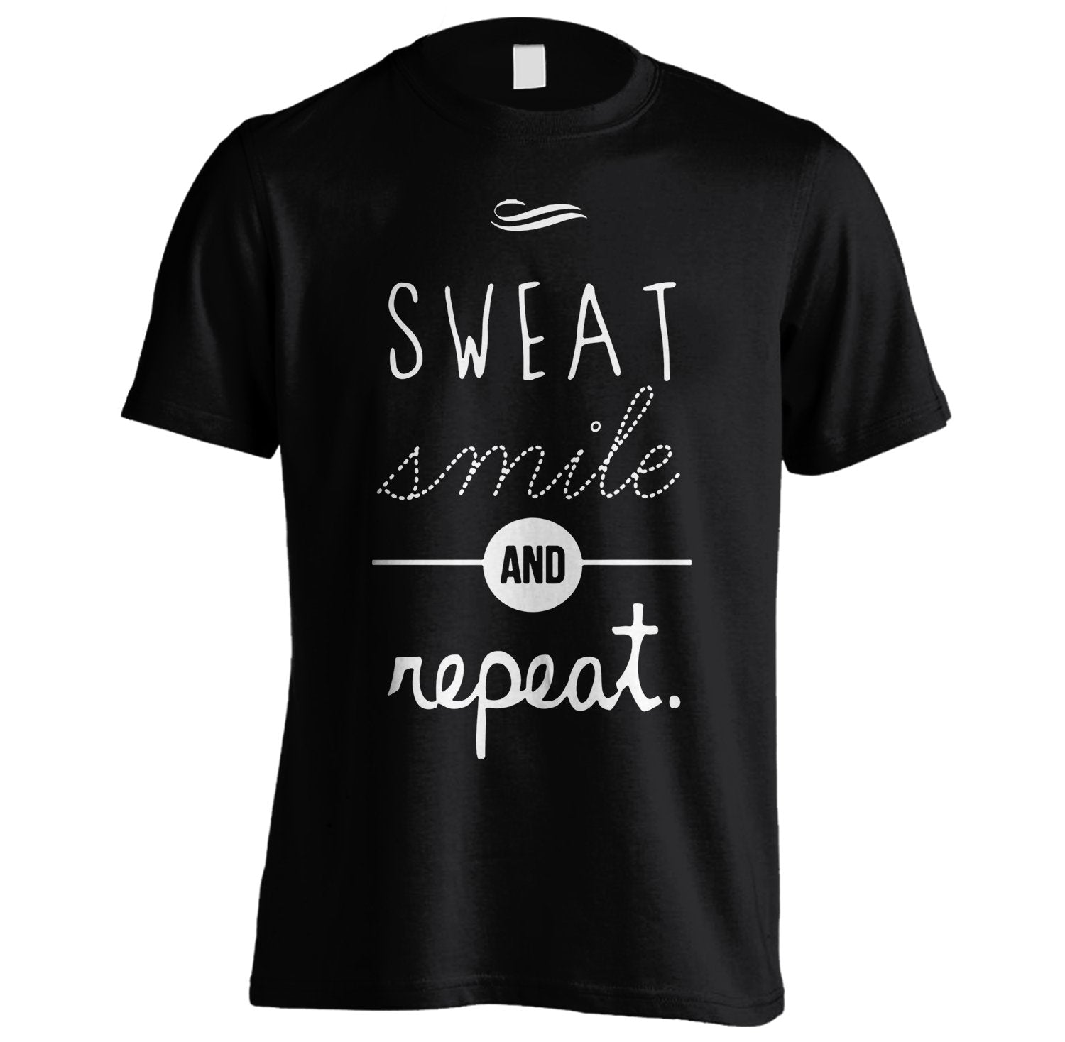 Sweat Smile Repeat Workout T-shirt - Happiness Idea