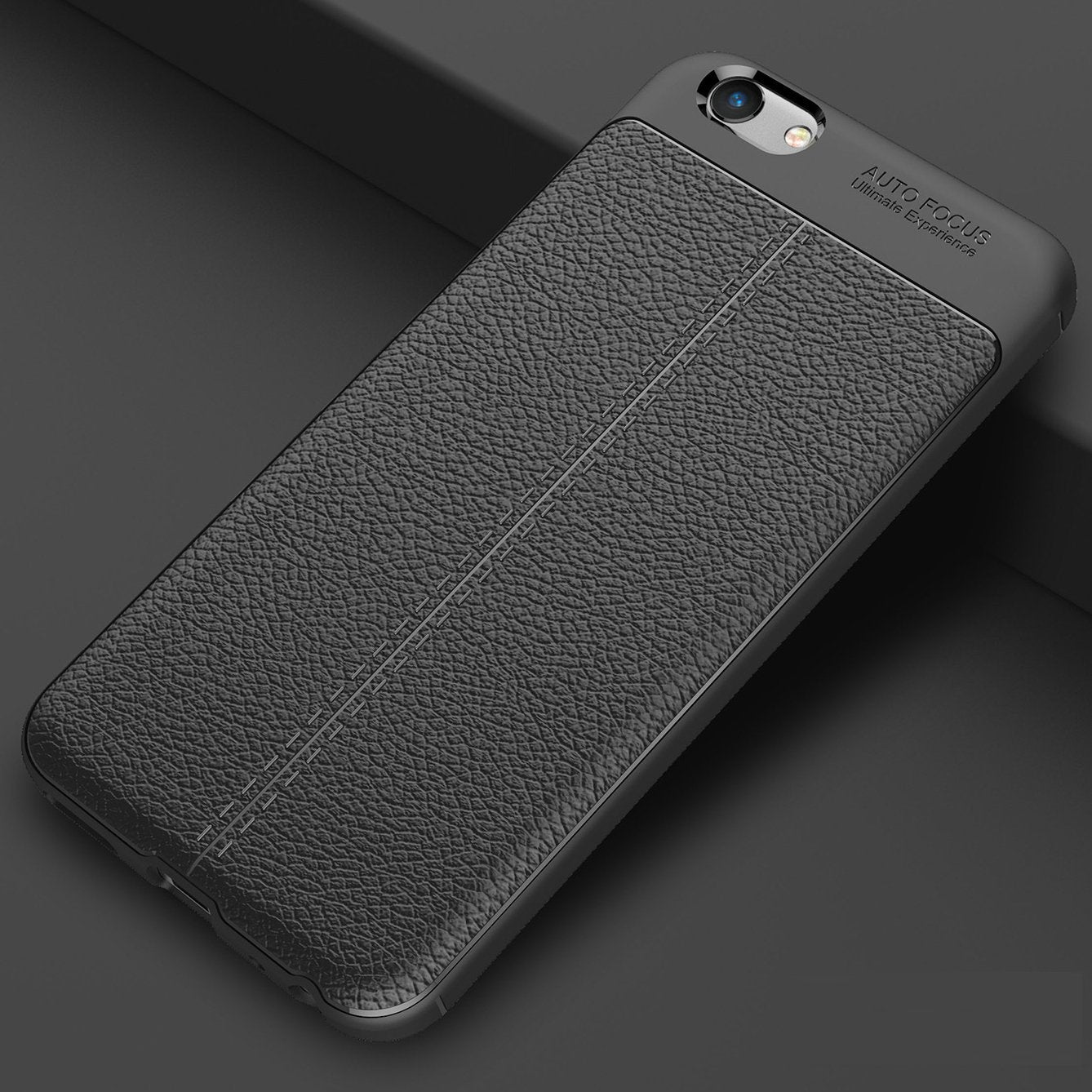 Vivo Y69 Leather Design TPU Case - Happiness Idea
