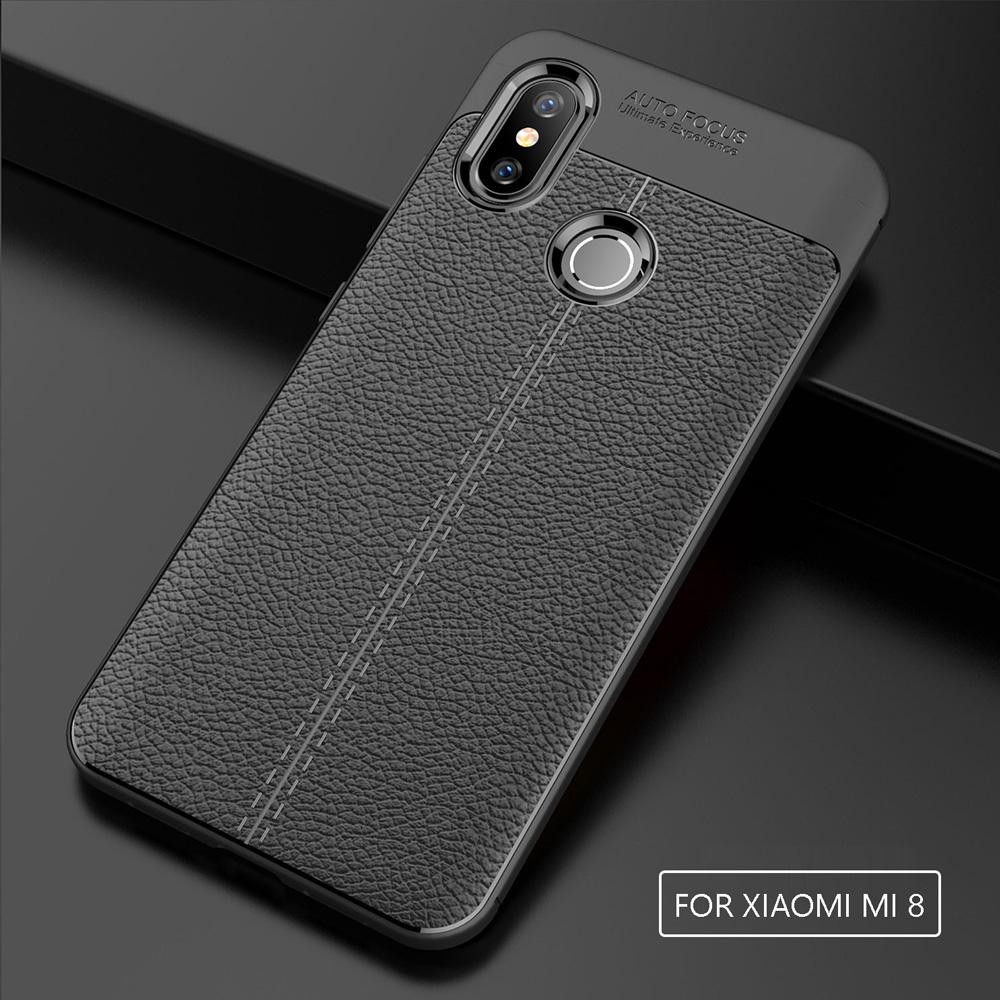Xiaomi Mi 8 Leather Design TPU Case - Happiness Idea