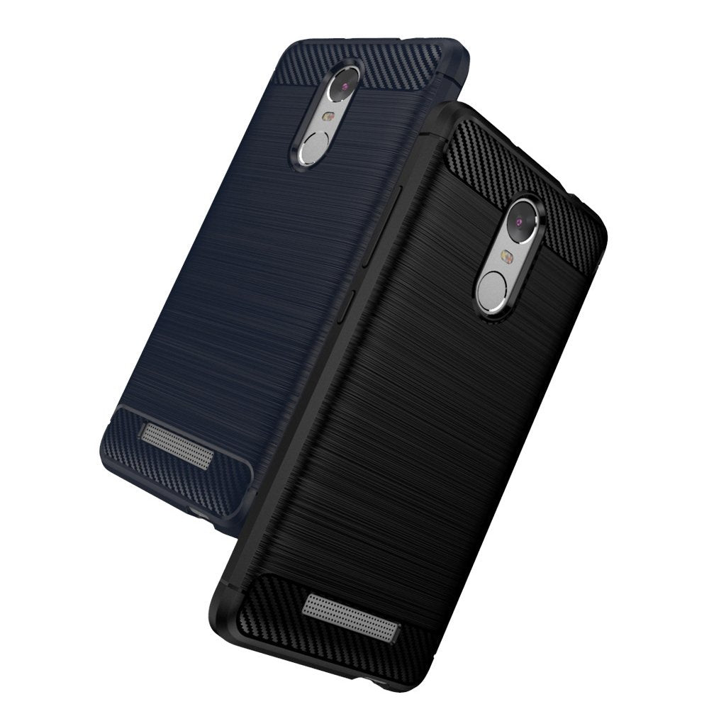 Xiaomi Redmi Note 3 Brushed Carbon Fiber Design Silicone Case - Happiness Idea
