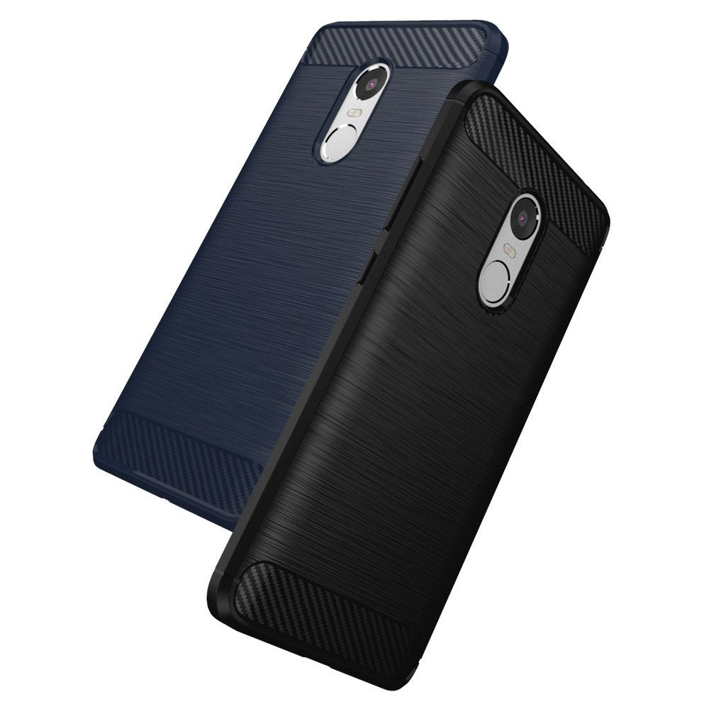 Xiaomi Redmi Note 4 Brushed Carbon Fiber Design Silicone Case - Happiness Idea