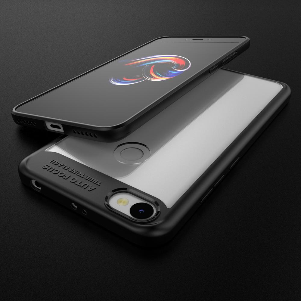 Xiaomi Redmi Note 5A Transparent Hybrid Case - Happiness Idea
