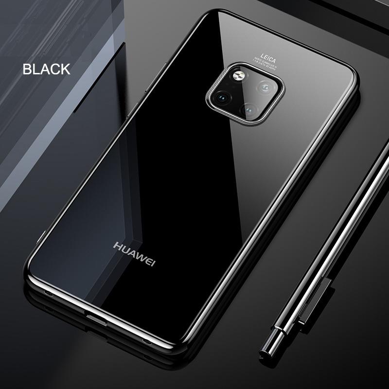 Cafele Chrome Plated TPU Soft Case for Huawei Mate 20 / Mate 20 Pro - Happiness Idea