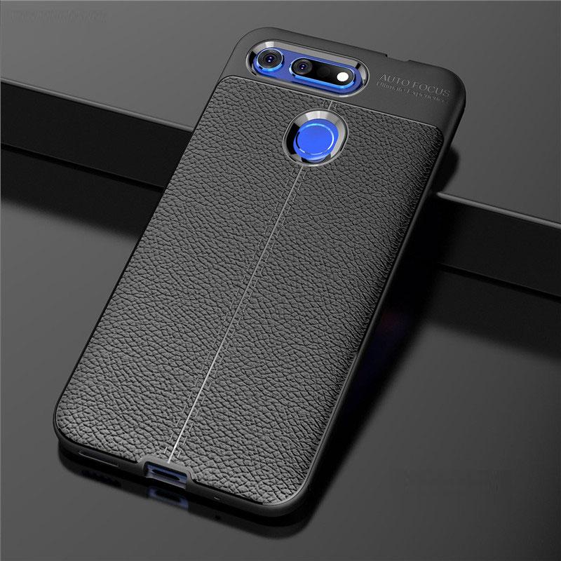 Honor View 20 Leather Design TPU Case - Happiness Idea