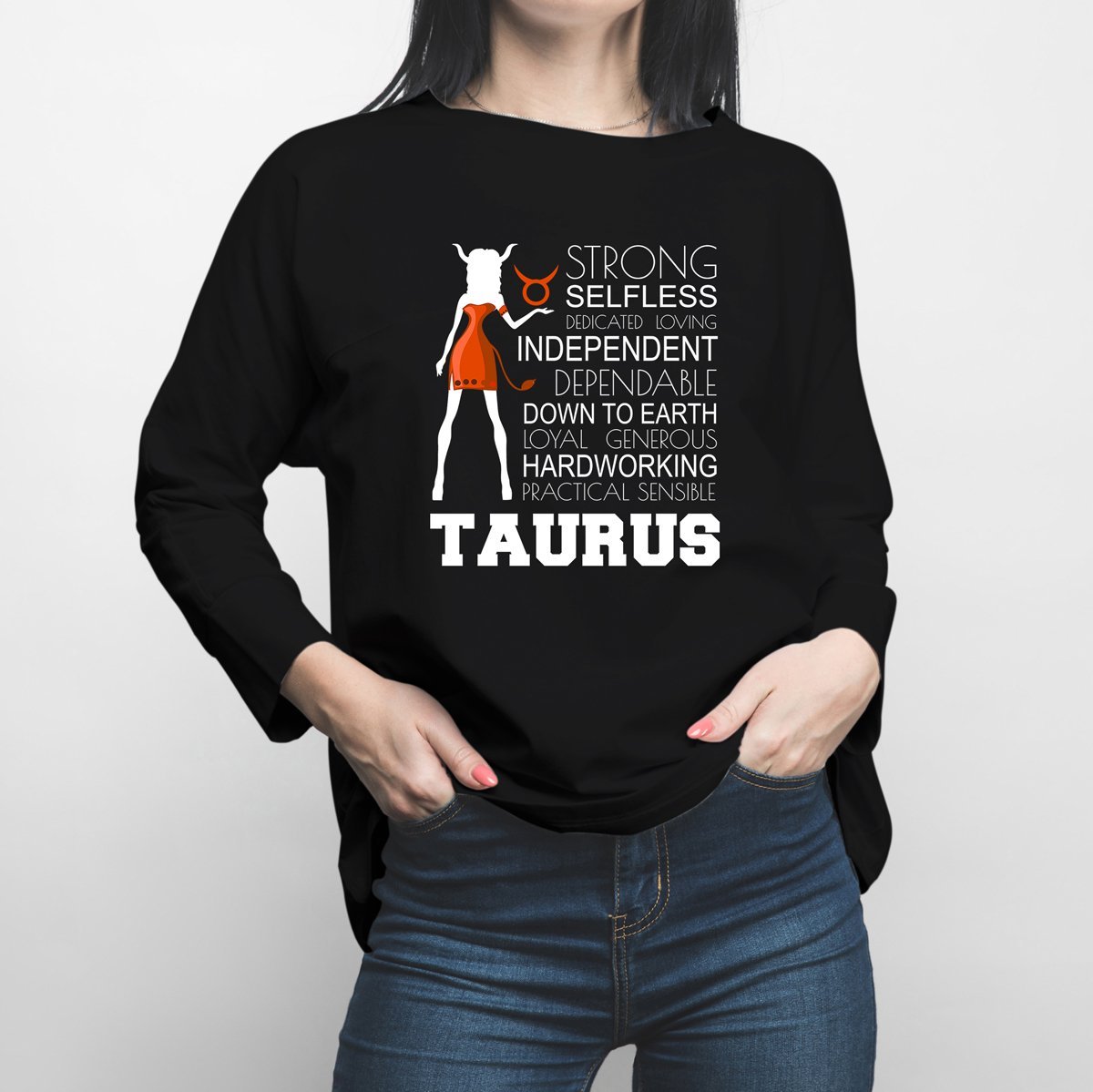 Horoscope Taurus Long Sleeve Shirt - Happiness Idea