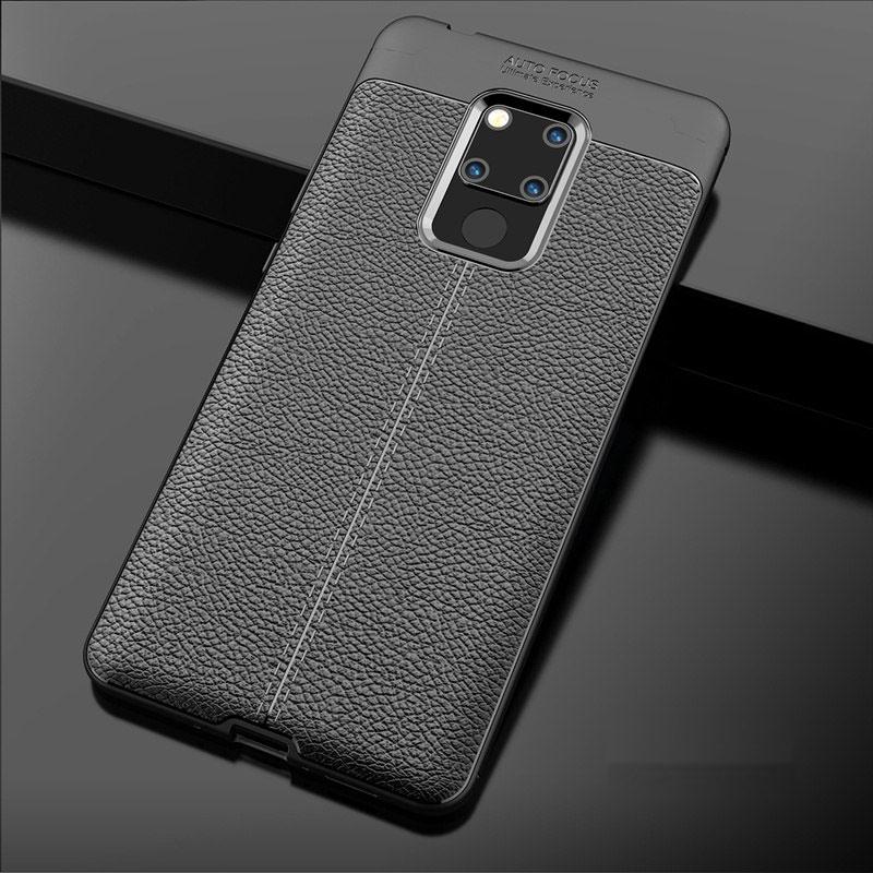 Huawei Mate 20 X Leather Design TPU Case - Happiness Idea