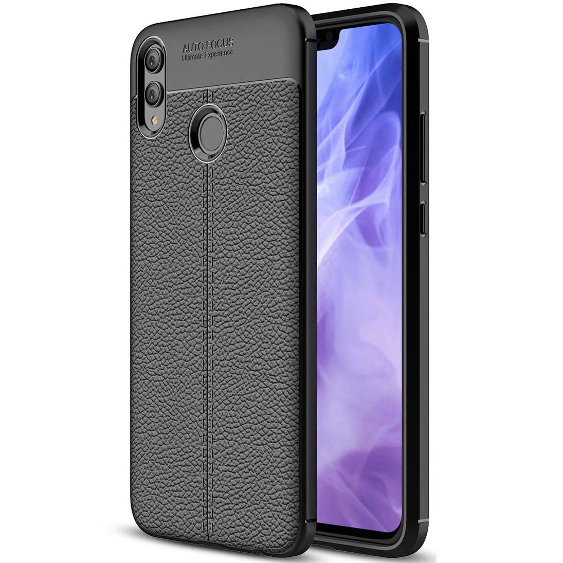 Huawei Y Max Leather Design TPU Case - Happiness Idea