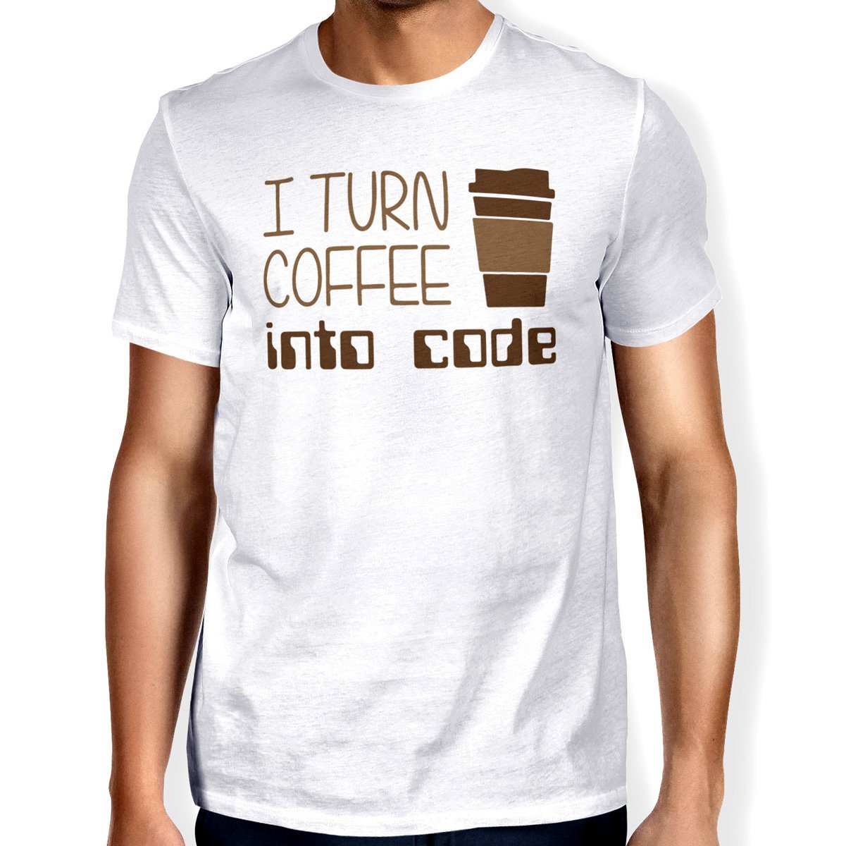 I Turn Coffee Into Code Unisex T-shirt - Happiness Idea