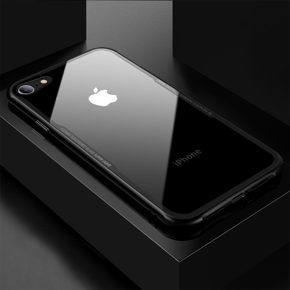 iPhone 8 Crystal Clear Glass Case - Happiness Idea