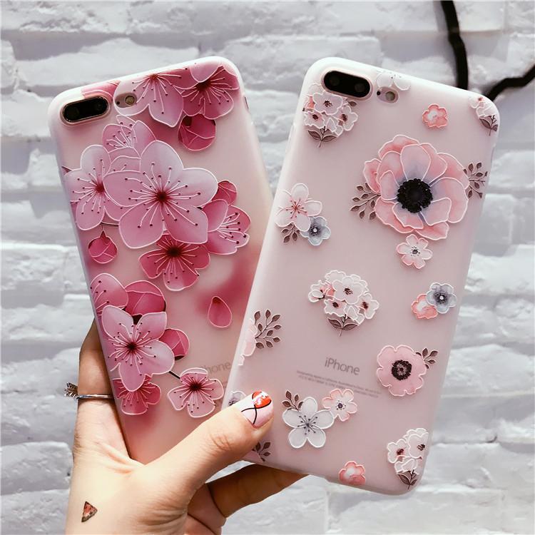 iPhone Flower Series Soft Silicone Case - Happiness Idea