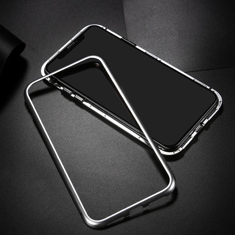 iPhone X Magnetic Glass Case - Happiness Idea