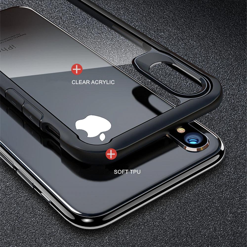 iPhone X / XS Transparent Bumper Case - Happiness Idea