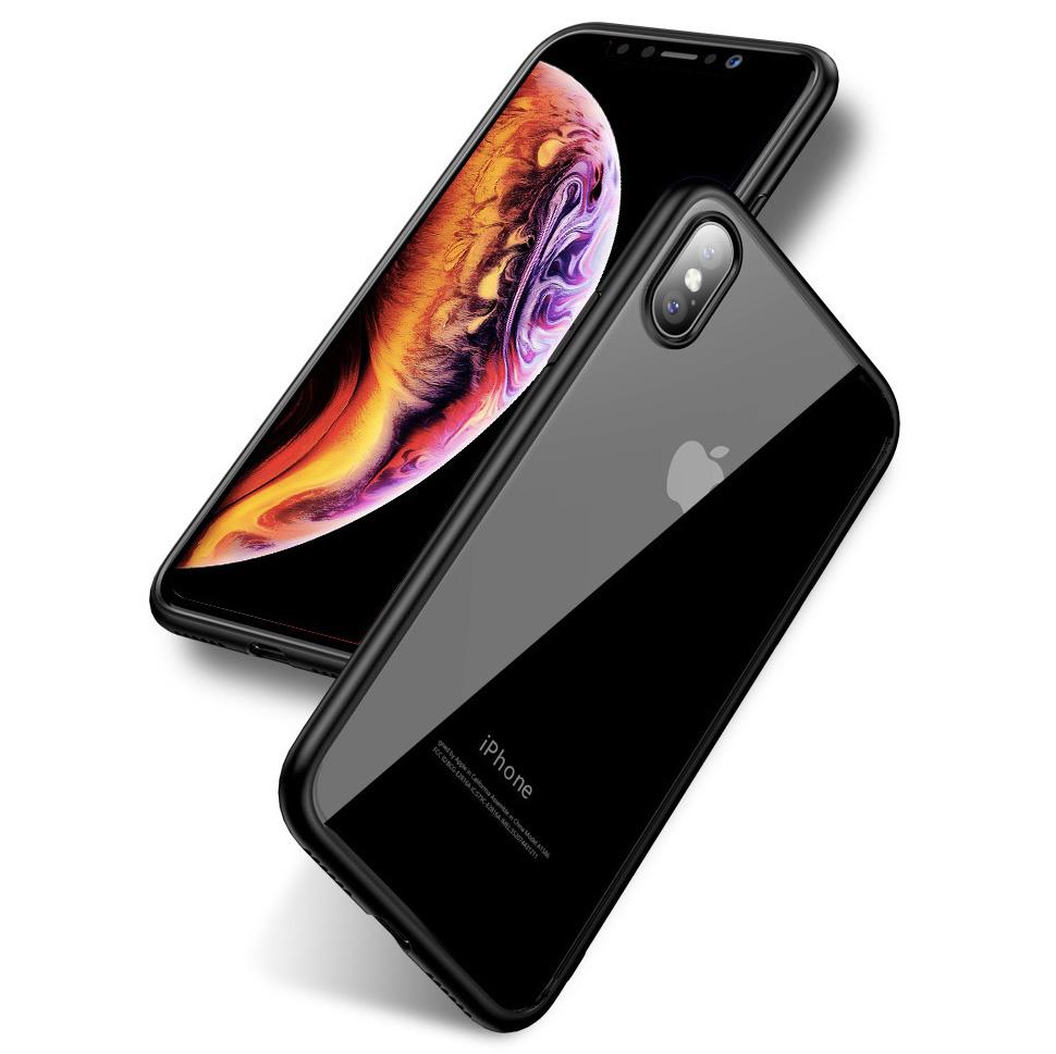 iPhone X / XS Transparent Hybrid Case - Happiness Idea