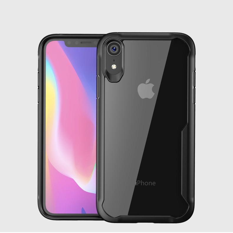 iPhone XR Transparent Bumper Case - Happiness Idea