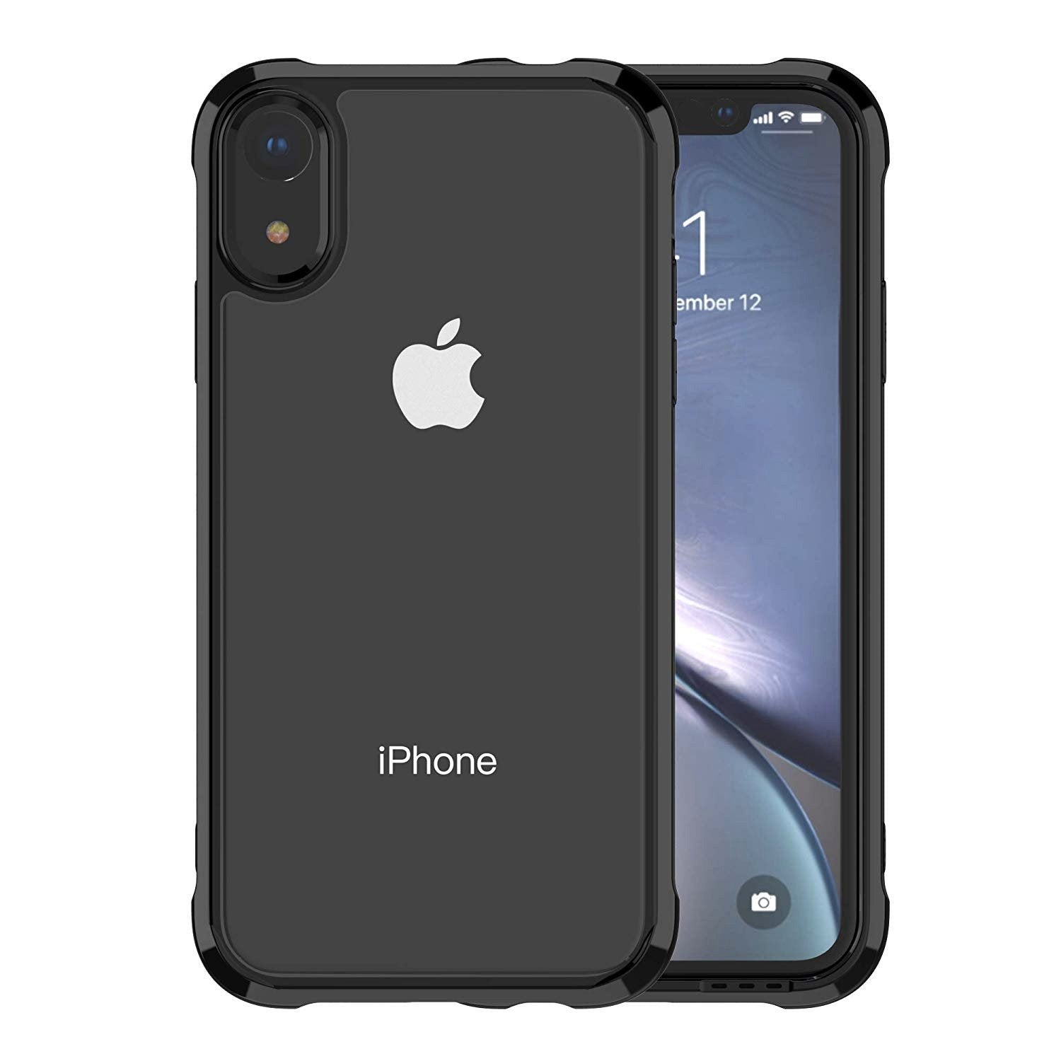 Sound Enhancing iPhone XR Transparent Hybrid Case - Happiness Idea