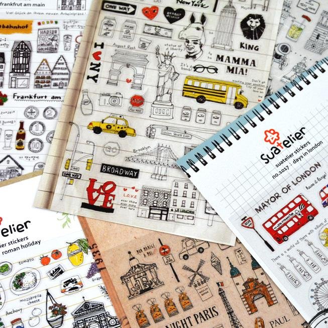 Suatelier Sticker Country Series - Happiness Idea