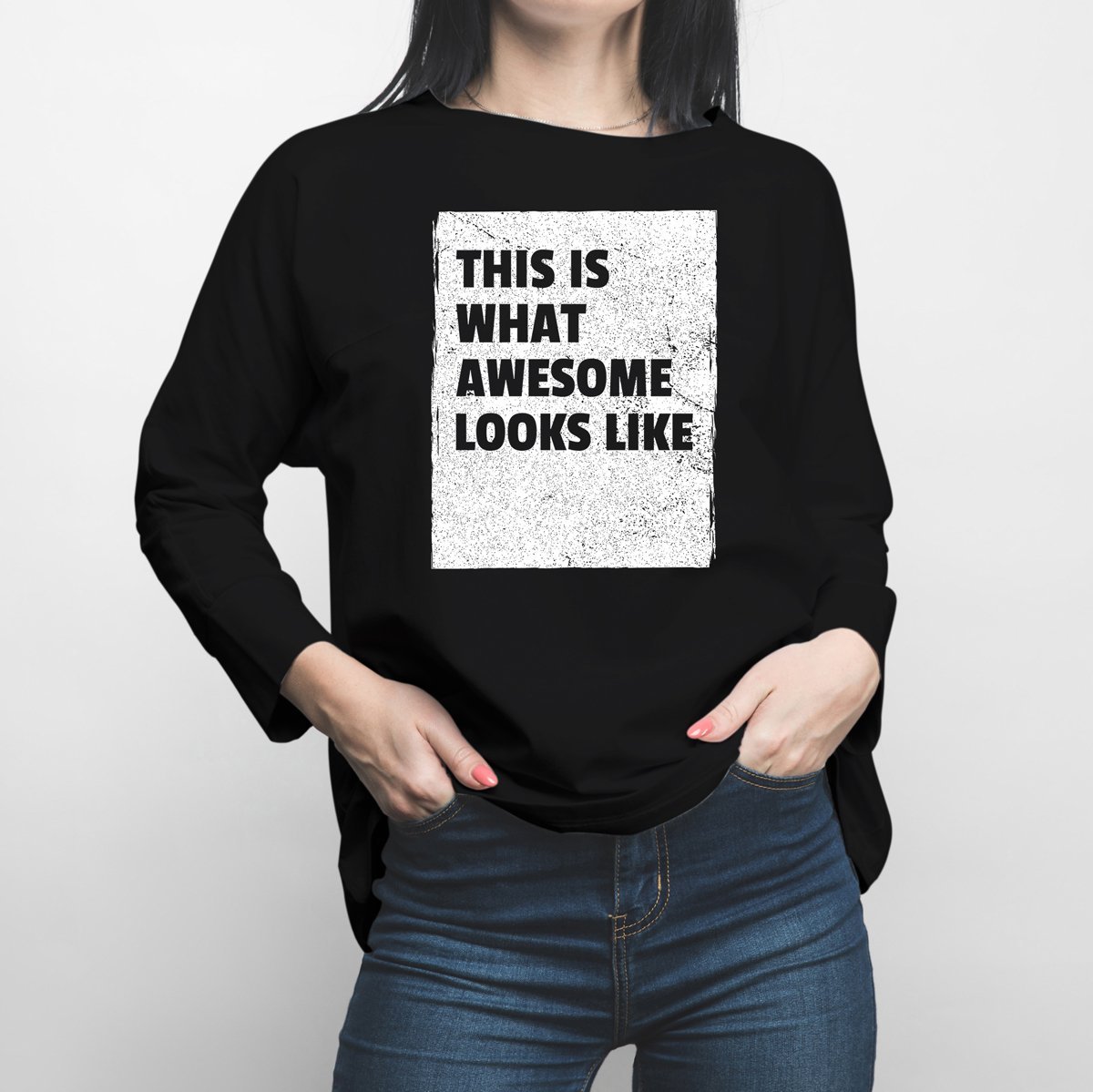 This is Awesome Long Sleeve Shirt - Happiness Idea